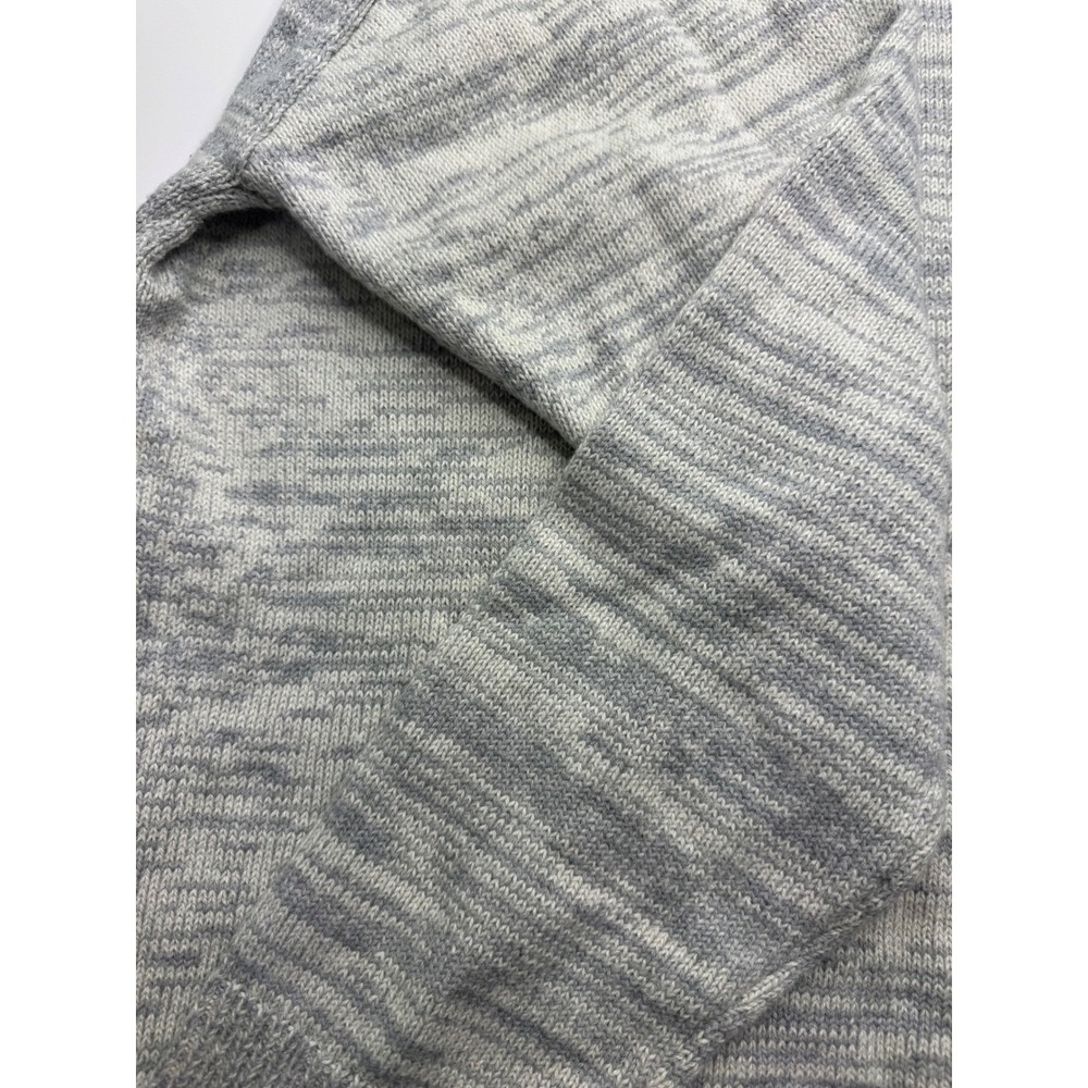 John Elliott Mens Grey White Space Dye Melange Knit Crewneck Sweater Relaxed Fit - Picture 5 of 11